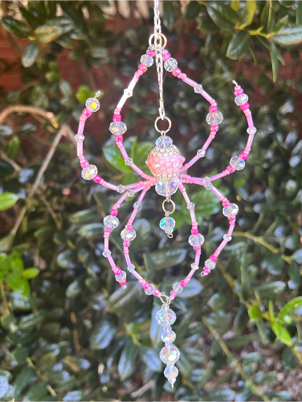 Handcrafted spider Beaded Pendant sun catchers - Picture 3 of 6